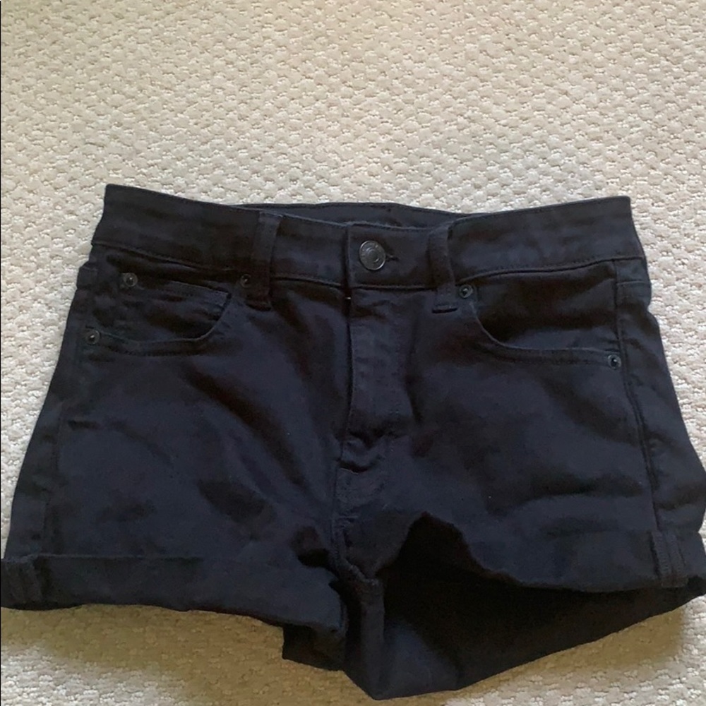 American Eagle Black Denim Shorts